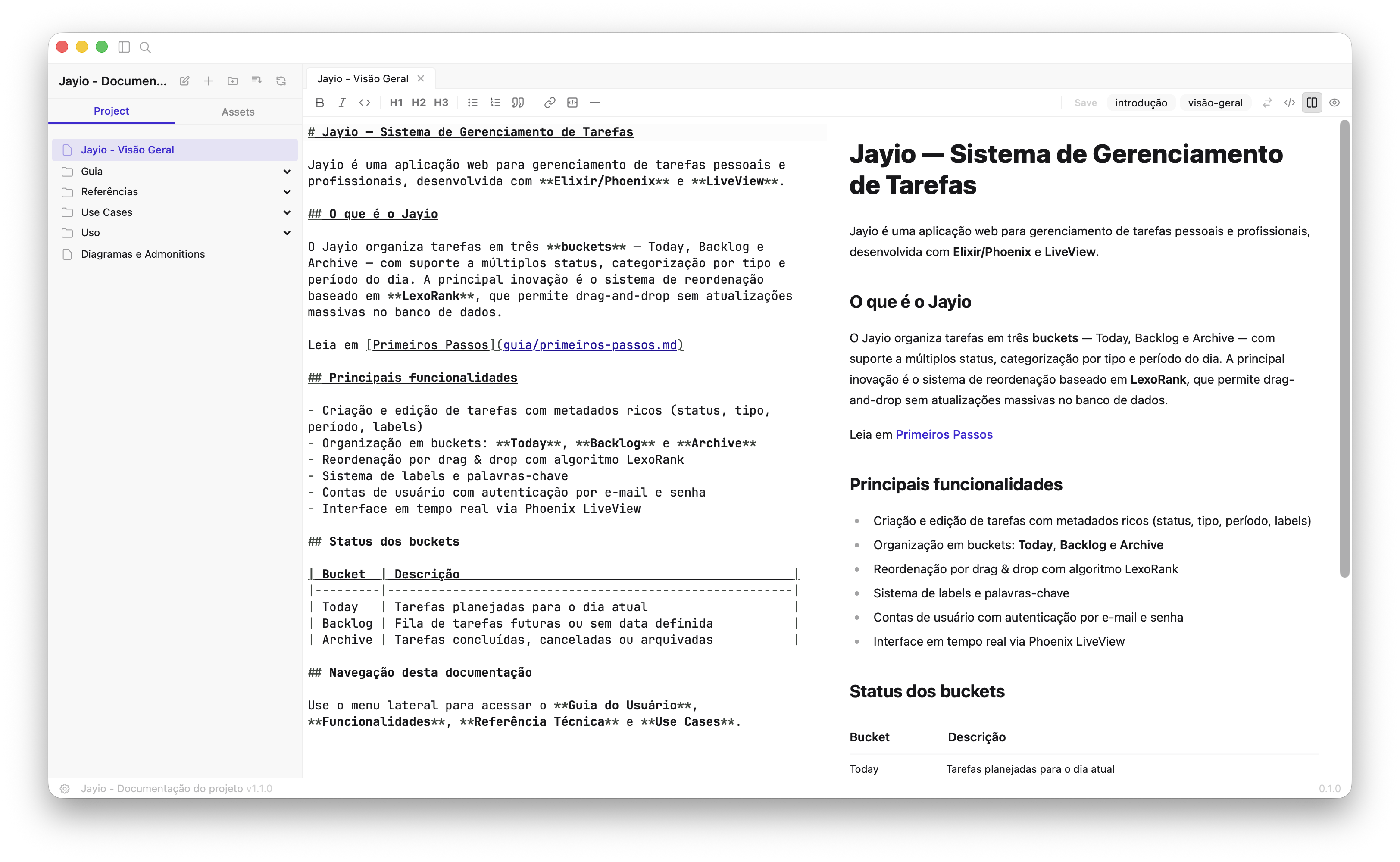 ReDoc - Editor com preview ao vivo